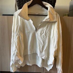 Anthropologie Daily Practice 1/4 zip crop pullover. NWOT